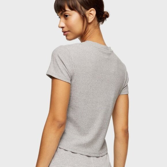 TOPSHOP Heart Print Pyjama Top - Picture 2 of 7